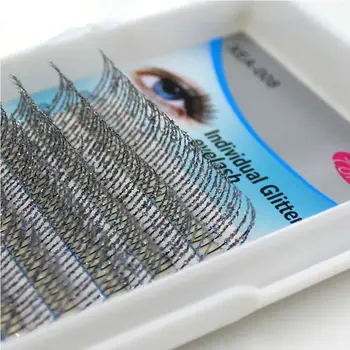 

1pc Individual Lashes 1cm-1.5cm Glitter Eyelashes Shimmer Lashes Professional Extension Colored Beautiful