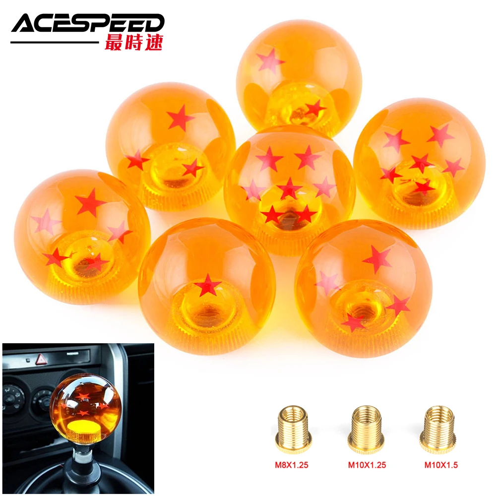 Dragonball Z ручка переключения передач Dragonball Z Dragon Ball янтарные ручки переключения передач для автомобиля с винтовой гайкой