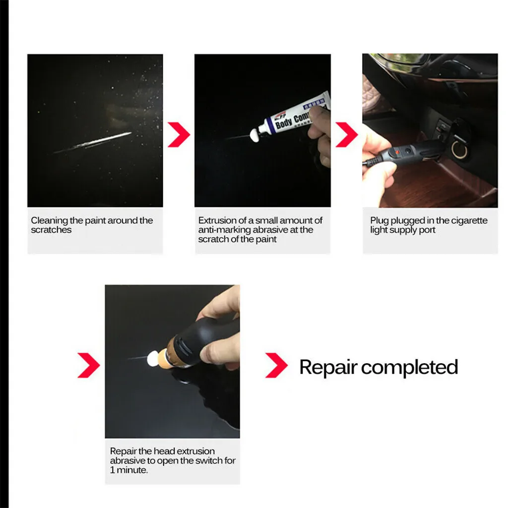 Car Polisher 60W Variable Speed 6000 Car Paint Care Tool Polishing Machine 12V#6gh