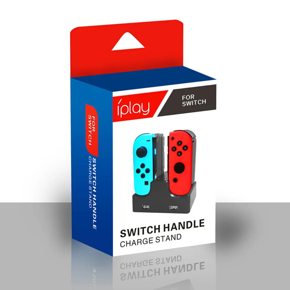 Для Joycon зарядная станция Подставка 4 в 1 для nintendo Switch Joycon контроллеры светодиодный индикатор Тип C для nintendo Switch Joycon