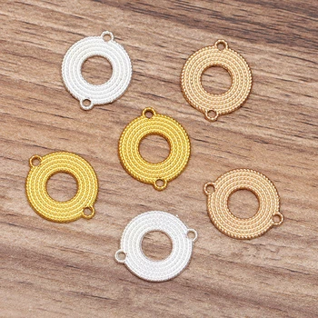 

100 Pieces/Lot 23mm Metal Round Connection Embellishment Handmade DIY Jewelry Accessories