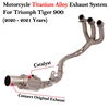 For Triumph Tiger 900 GT Rally Pro 2020 2021 Motorcycle Titanium Alloy Exhaust Escape Moto Tube Catalyst Muffler Front Link Pipe
