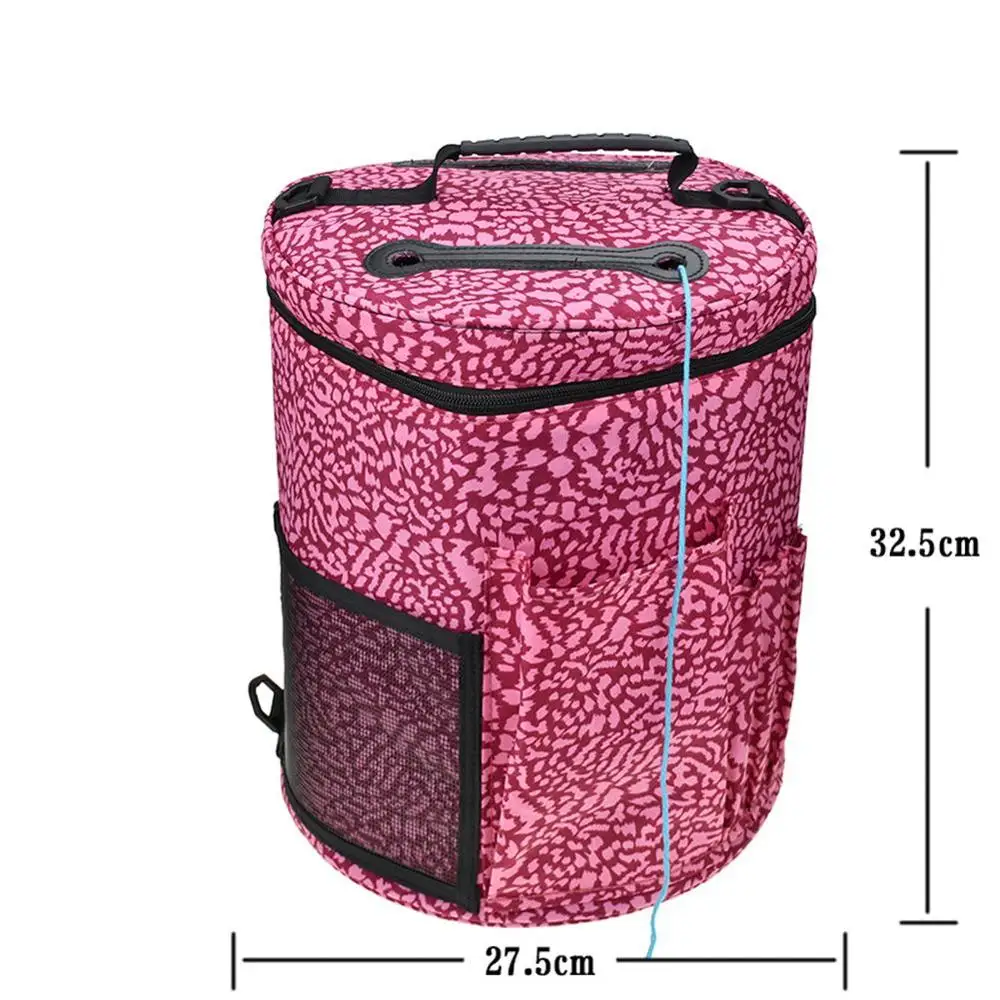 Большая 600D ткань Оксфорд цилиндр шерстяная пряжа сумка для хранения дома крючком Крючки нить ПРЯЖА сумка для хранения DIY Набор для шитья сумка - Цвет: C1