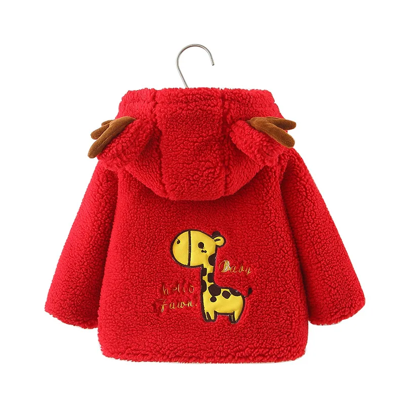 2009 Wholesale Children's Wear Back Deer Embroidered Outerwear Winter Children's Outerwear