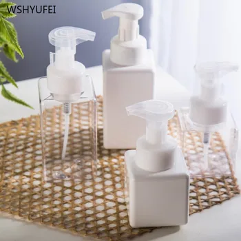 

1pcs Large capacity 250ml/450ml simple plastic shampoo empty lotion container foam press pump bottle for soap shower gel