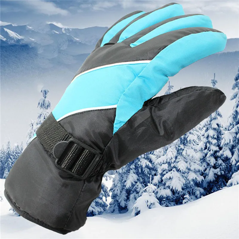 Уличная спортивная Лыжная перчатка Водонепроницаемая теплая хлопковая ткань мужские Зимние холодные ветрозащитные лыжные перчатки Coldproof зимние походные перчатки