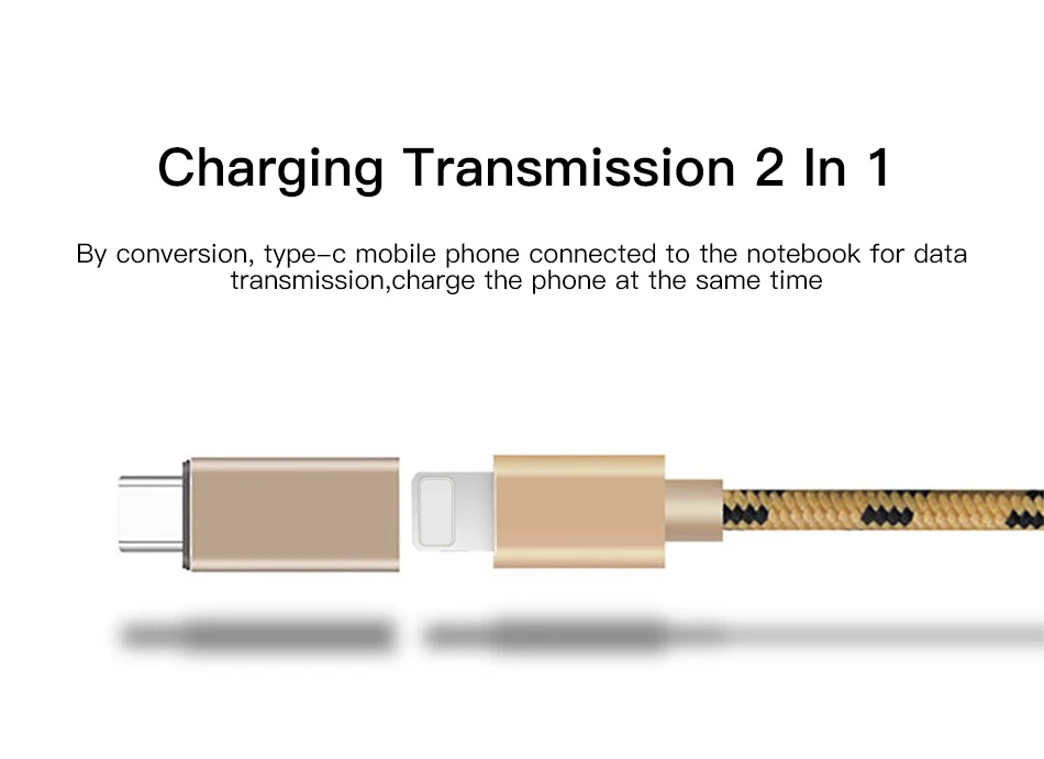 ACCEZZ 2 шт. Тип C адаптер Мужской до 8 Pin женский USB C быстрой зарядки Разъем синхронизации данных OTG конвертер для huawei P20 Pro Xiaomi