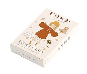 

52mm*80mm Sing everyday paper greeting card lomo card(1pack=28pieces)