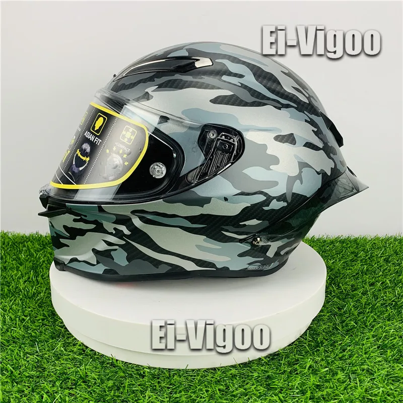 Casco moto integrale Pista GP R 70 Anniversary casco mimetico equitazione  Motocross Racing casco moto|Helmets| - AliExpress