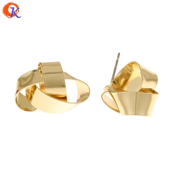 

Cordial Design 50Pcs 18*24MM Jewelry Accessories/Hand Made/Earrings Stud/Tie Knot Shape/Jewelry Making/DIY Earring Findings