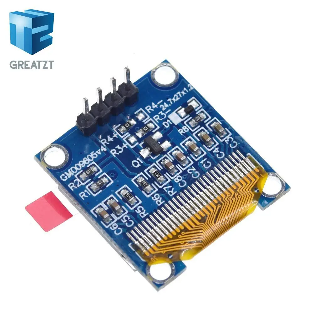 0,96 дюймов IIC Серийный желтый синий OLED дисплей модуль 128X64 IEC SSD1306 12864 плата с ЖК-экраном GND VCC SCL SDA 0,96 "для Arduino