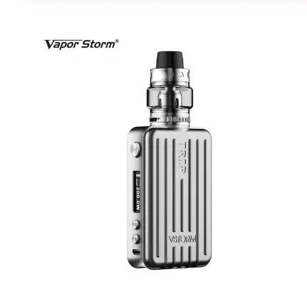 gray kit Vapor Storm Trip Kit, 200 Вт, бокс-мод, комплект, 2 мл, флип-топ, наполнение, Trip Tank, 0,91 дюймов, OLED, электронная сигарета, Vape, испаритель - Цвет: gray kit
