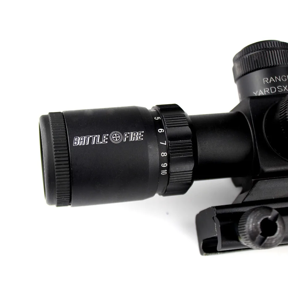SEIGNEER Tactical Hunting Rifle Scope 2.5-10x40 Red Green Illuminated Mil-dot Gun RifleScopes Optics Sight Scope for Hunting