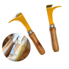 1 шт сделанных из нержавеющей стали с накатанной головкой Тип скребок для улья разворачивающая Вилка Нож пчелы и пчеловодства пчелиный принадлежности apicultura