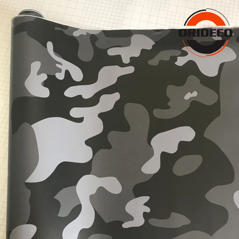 black gray snow camo vinyl car sticker 8