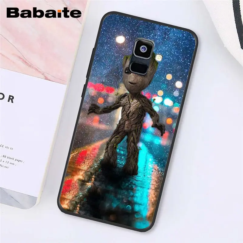 Babaite Guardian реактивный енот Грут Treeman чехол для телефона для samsung Galaxy A7 A50 A70 A8 A3 A6 A6Plus A8Plus A9