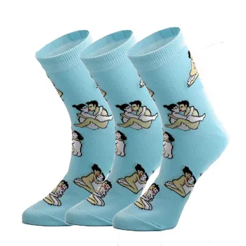 

10 Pairs, Personality, Creative Fashion Combed Cotton Autumn and Winter Warm, Breathable Comfortable Long Docks For Men Women