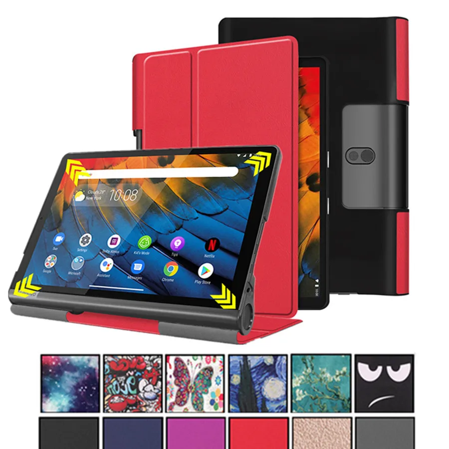 Чехол для Lenovo Yoga Smart Tab YT-X705F умный чехол планшета Funda 5 10 1 дюйма 2019 Кожаный
