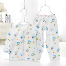 Anqiwa для малышей Одежда для новорожденных Костюм для малышей нижнее белье для детей с натуральный хлопок детская одежда из двух предметов нижнего белья^ AC33