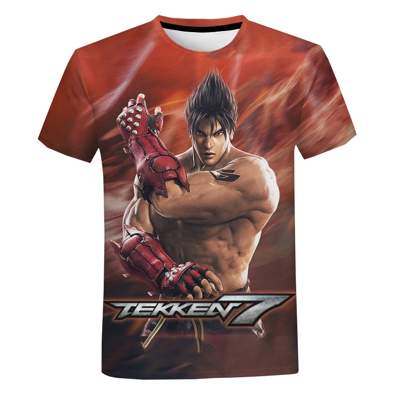 Tanie Gorące gry PS4 Tekken 7 3D drukowane koszulki moda męska