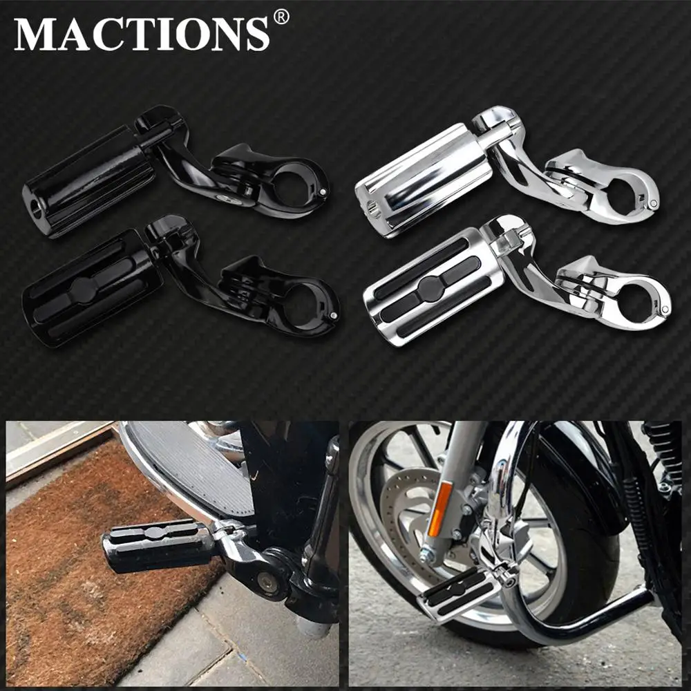 Motorcycle Highway Footpegs Pedals Engine Guard Footrest Kits For Harley Sportster Touring Electra Glide Road King Street Glide