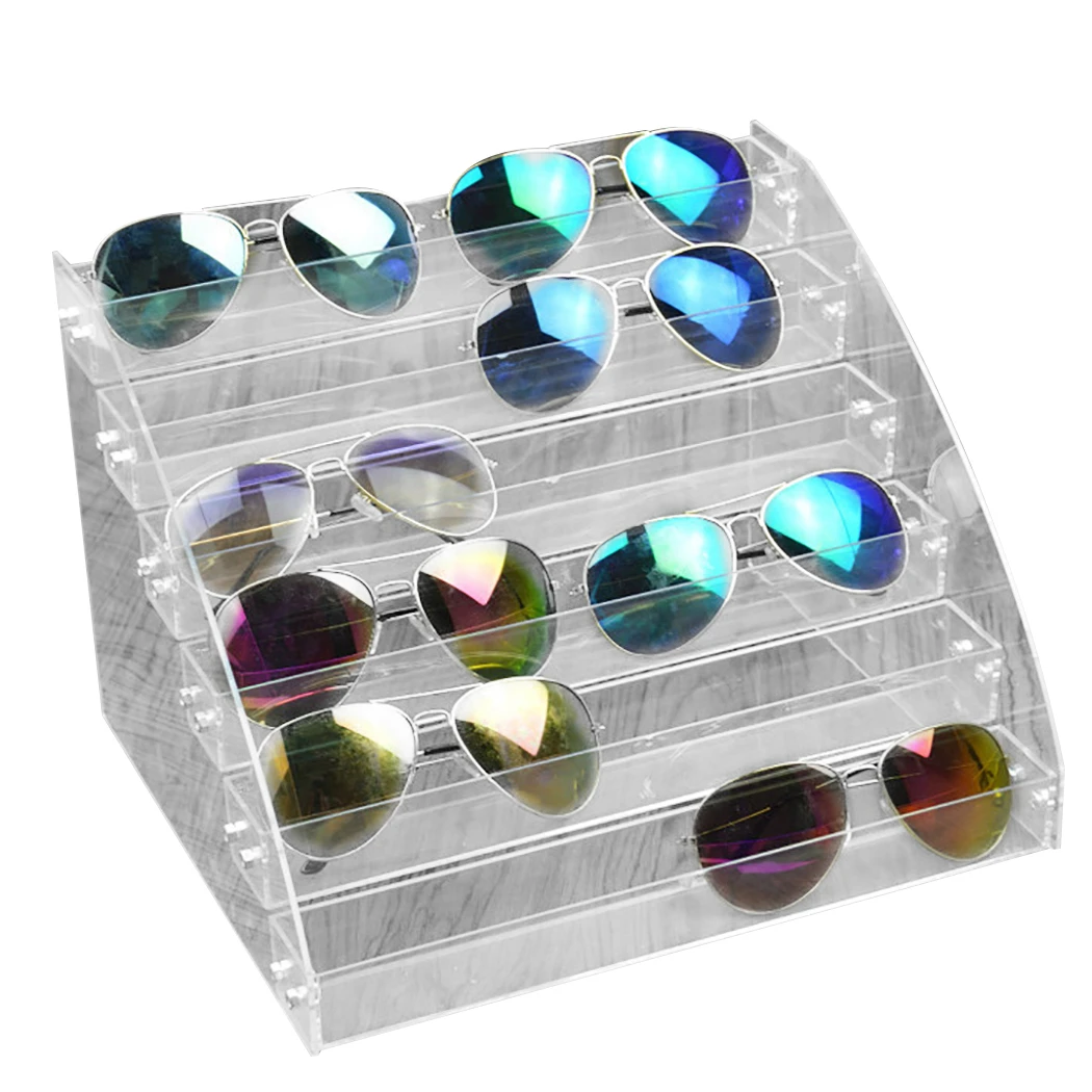Органайзер для очков Nailgel Stand солнцезащитные очки Рамка стойка подставка для помад Органайзер лак для ногтей подставка держатель - Цвет оправы: 6 Tiers