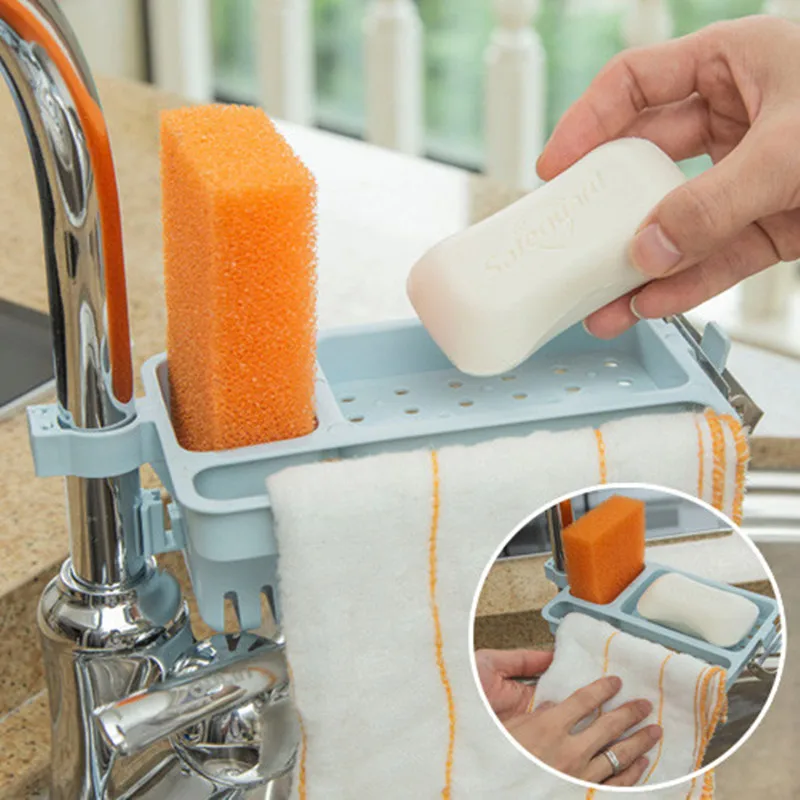 Горячая раковина подвесной держатель для кухонной губки посуды полотенец ванная