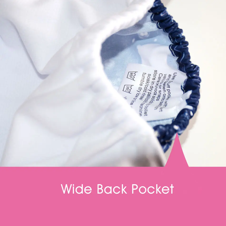 New!HappyFlute Big XL Pocket Diaper for Baby 2 Years and Older,suedecloth inner, stay-dry, size adjustable fits waist 36-58cm