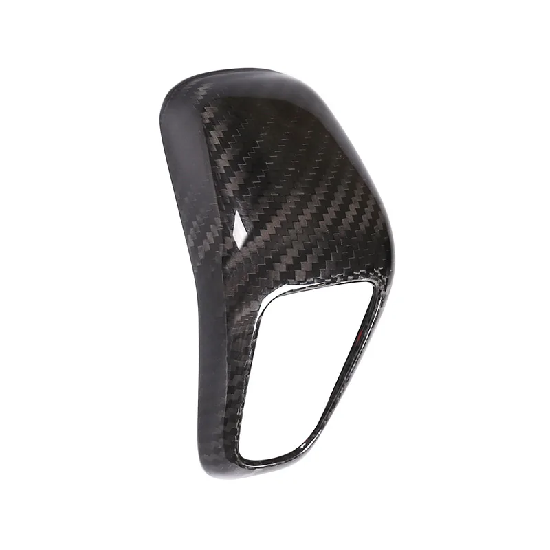 Carbon Fiber Настоящее углеродное волокно для Porsche Cayenne автомобильная коробка скоростей крышка аксессуары - Название цвета: Carbon Fiber