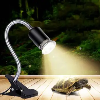 

Flexible Reptile Lizard Turtle Basking Heat Light Lamp Holder UV Bulb Clip HOT 360 Degrees Flexible Desk Lamp Holder