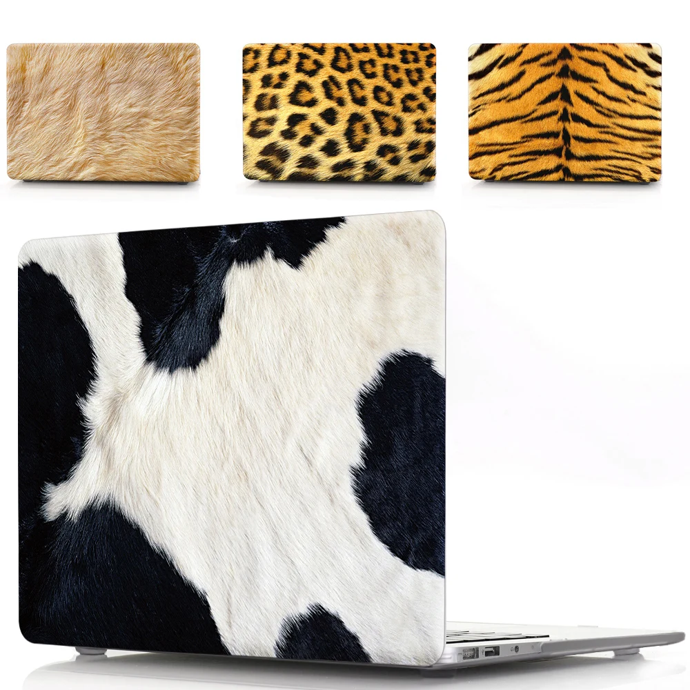 Animal Prints PVC Hard Case Laptop Cover For Macbook Air 11.6 13.3 Retina 12 Pro 15.4 With Touch Bar For Mac New Air 13.3 2020
