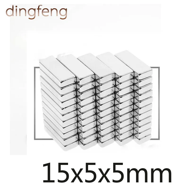 

50/100/200 pcs Rectangular Permanent Magnet 15x5x5 mm N35 Neodymium Super Rare Earth Magnets Magnet 15*5*5 mm
