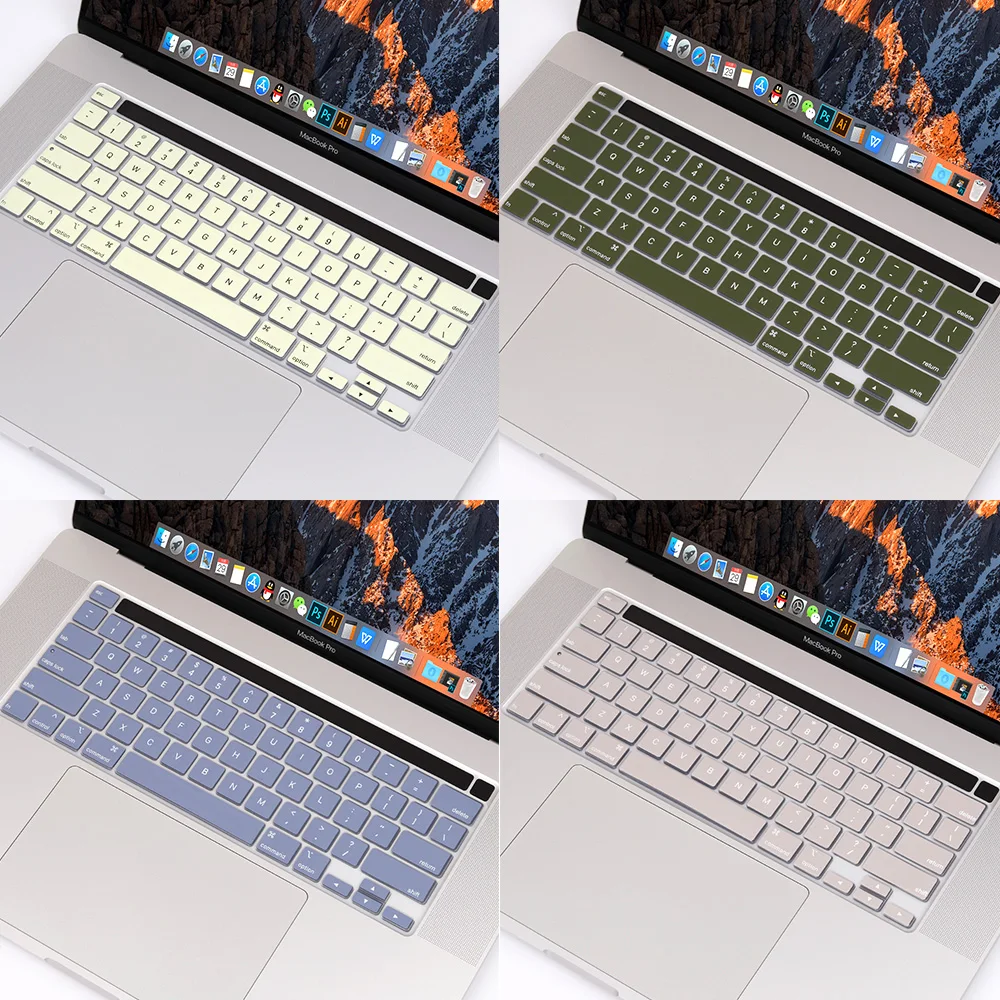 For Macbook Pro 13 Inch 2 Keyboard Cover Us English Version Soft Silicone Keyboard Film Skin Protector Pro 13 Touch Bar Keyboard Covers Aliexpress