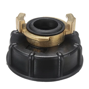 

3/4 Inch Black Thread IBC Tank Adapter Tap Connector Replacement Valve Fitting for Home Garden Water Connectors