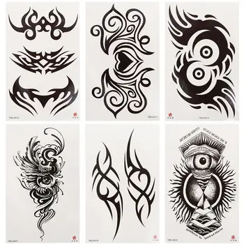 

6 Sheets Attractive Beautiful Temporary Body Stickers for Festival