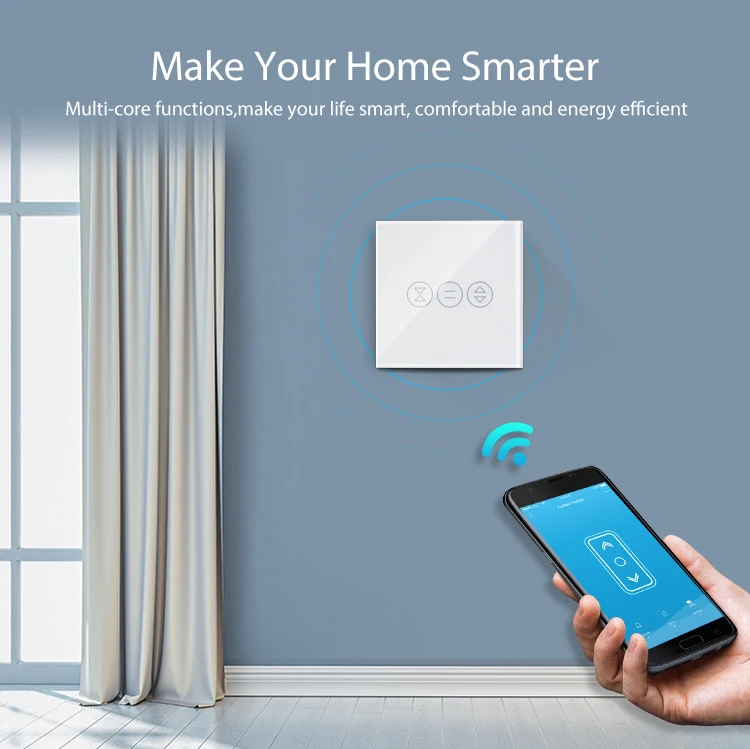 Tuya Smart Life WiFi штора переключатель для рольставни Электрический двигатель Google Home