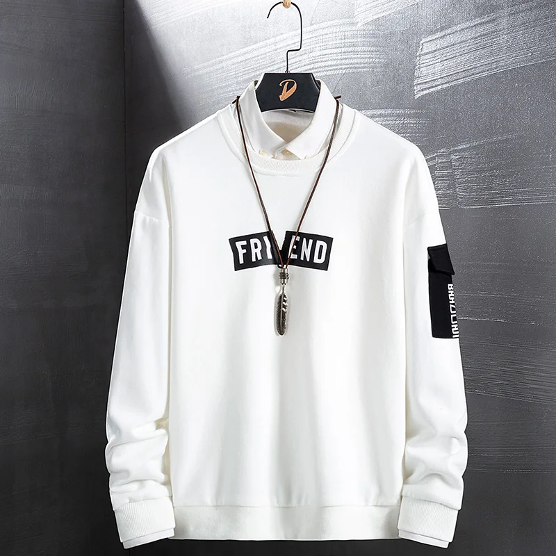 

New Arrival Trendy Pocket Patchwork Hoodies Sweatshirts Men Streetwear Hip Hop Casual Pullover Hoodie Male Tops Oversized
