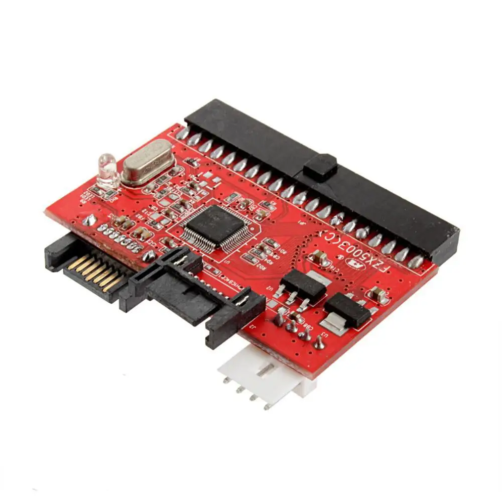 5 шт. 2 в 1 SATA к IDE адаптер IDE для SATA конвертер 40 pin 2," дюймовый драйвер жесткого диска поддержка для ATA HDD CD DVD адаптер - Цвет: Красный