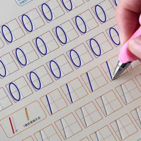 

8 Books Reusable Learing Alphabet Numbers Magic Practice Calligraphy Writing Exercise Alphabet Copybook for baby Kids libros toy