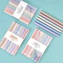 

6 Colors/Set Double-headed Highlighter Eye Protection Color Soft Tip Marker Pens Pencil Student Painting Stationery Highlighter