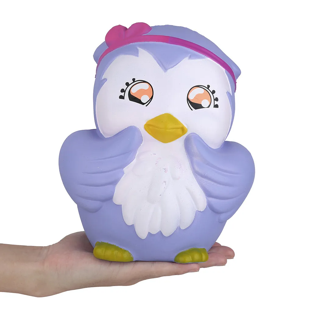 Сжимаемый kawaii Мультфильм Сова медленно растет крем Ароматические сжимаемые