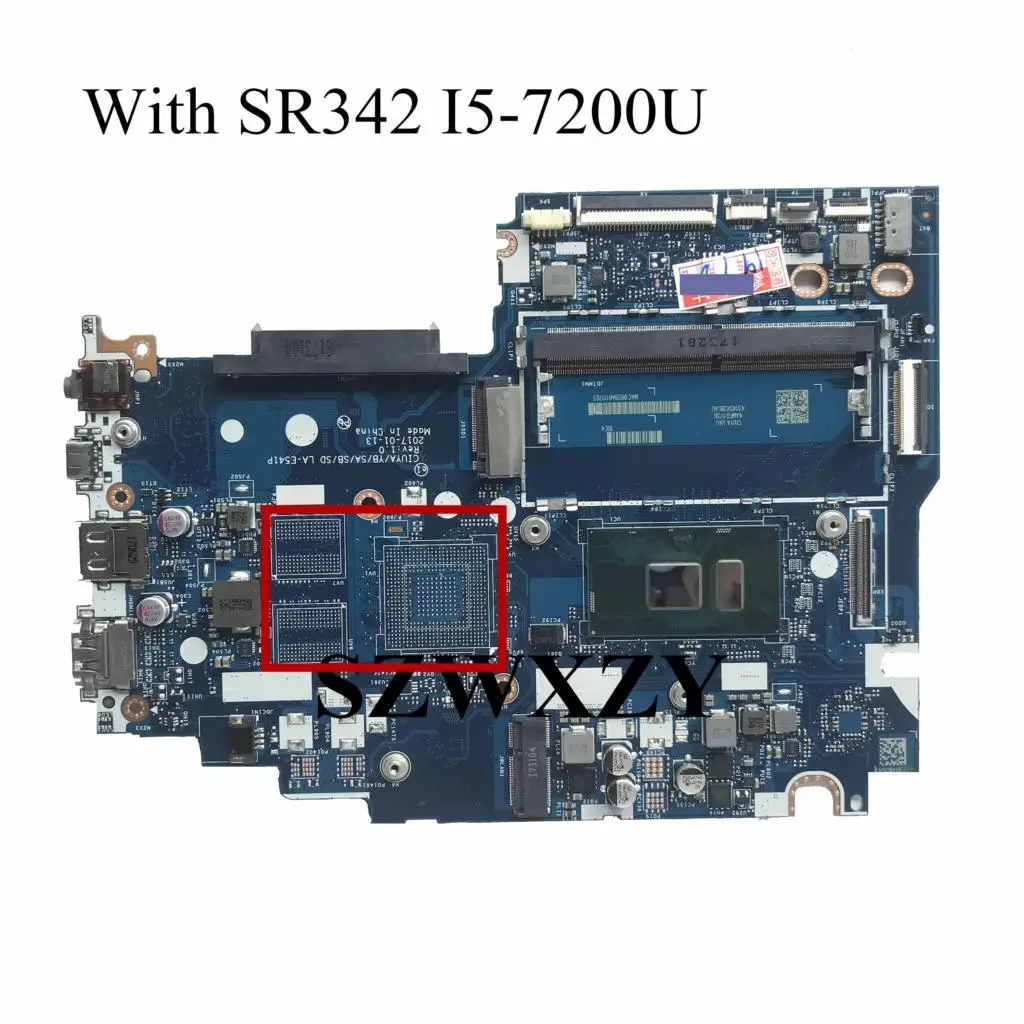 

Laptop Motherboard I5-7200U DDR4 2GB CIUYA/YB/SA/SB/SD LA-E541P 100% working For Lenovo yoga 520-14IKB