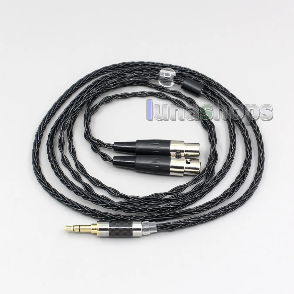 LN006444 4 4mm XLR Balanced 8 Core OCC Silver Mixed Headphone Cable For Audeze LCD 3 LCD 2 LCD X LCD XC LCD 4z LCD MX4 LCD GX