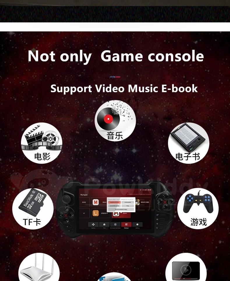 2020 COOLBABY 5.5 inch touch screen retro game console support android 7.0 wifi for PSP N64 MD PS GBA GBC MAME game console