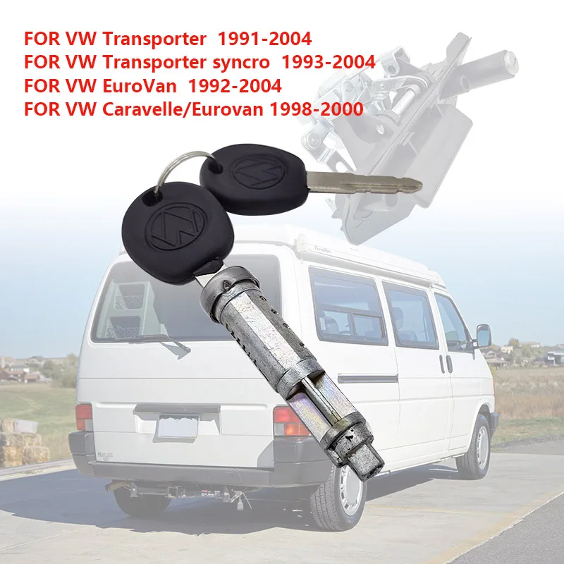 Новый цилиндр замка заднего багажника с 2 ключами для VW Transporter T4 Caravelle EuroVan 701829239