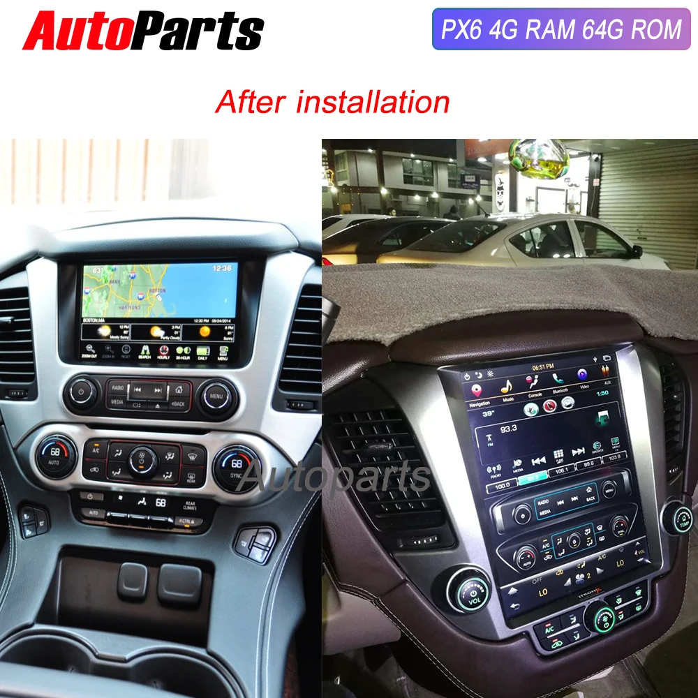 

Tesla Android 8.1 din radio car multimedia gps navigation for GMC Yukon Chevrolet Taho 2015- stereo 1 DIN Android radio 4G 64G