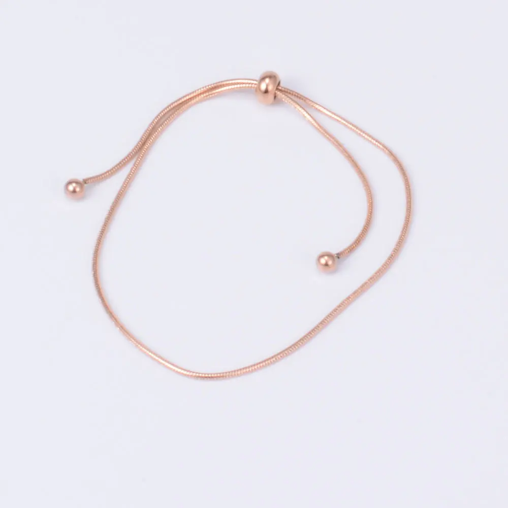 rose gold bracelet Yun ruo Роза змея золотистого цвета браслет-цепочка отрегулировано Модные женские подарочные 316 L Титан Сталь ювелирных изделий никогда не увядает Прямая - Окраска металла: rose gold bracelet