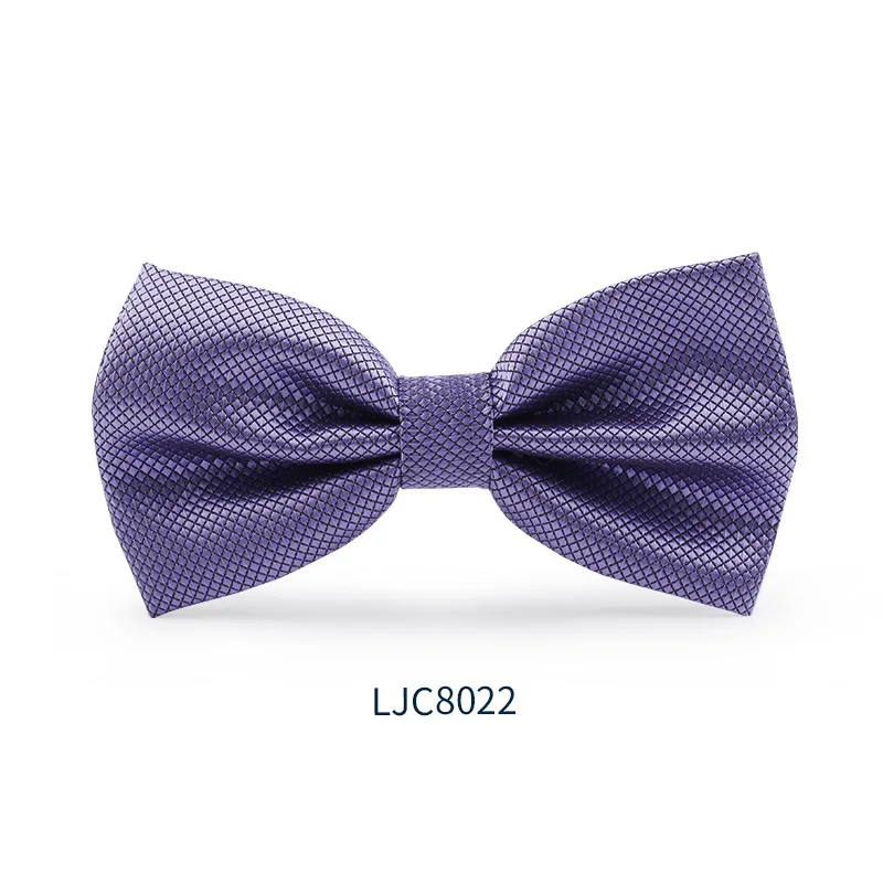 LJC8022 Новая мода мужские галстуки для Свадьба Двойная Ткань однотонный галстук-бабочка для клуба банкета Повседневный галстук-бабочка с подарочной коробкой - Цвет: LJC8022