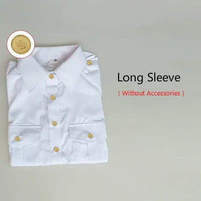 Long Sleeve Shirt Новое поступление, Женская капитанская форма, комплект рубашек, приталенная рабочая одежда, модная брендовая женская одежда пилотов, белая рубашка, костюмы - Цвет: Long Sleeve Shirt