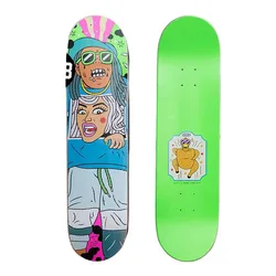 Fashion Action Skateboard Maple Deck Double Rocker Skateboard Longboard Parts Professional Gyroroue Fitness Equipment